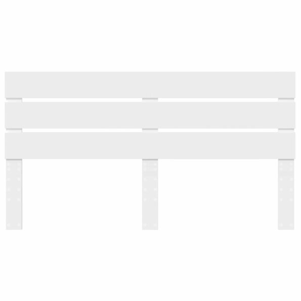 vidaXL Zadné čelo s čelnou doskou Biela 160 cm Kompozitné drevo – Obrázok 4