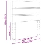 vidaXL Zadné čelo s čelnou doskou Dymová dub 100 cm Kompozitné drevo – Obrázok 10