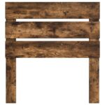 vidaXL Zadné čelo s čelnou doskou Dymová dub 100 cm Kompozitné drevo – Obrázok 4