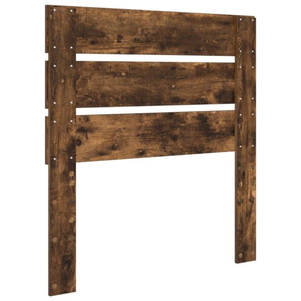 vidaXL Zadné čelo s čelnou doskou Dymová dub 100 cm Kompozitné drevo – Obrázok 6