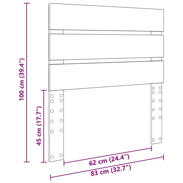 vidaXL Zadné čelo s čelnou doskou Remeselný dub 80 cm Kompozitné drevo – Obrázok 10