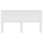 vidaXL Zadné čelo s čelnou doskou Biela 200 cm Kompozitné drevo – Obrázok 4