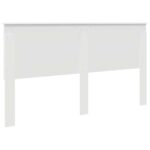 vidaXL Zadné čelo s čelnou doskou Biela 200 cm Kompozitné drevo – Obrázok 6