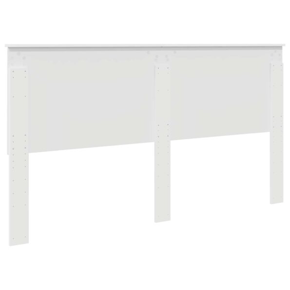 vidaXL Zadné čelo s čelnou doskou Biela 200 cm Kompozitné drevo – Obrázok 6