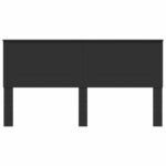 vidaXL Zadné čelo s čelnou doskou Čierny dub 200 cm Kompozitné drevo – Obrázok 4
