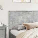 vidaXL Zadné čelo Betónová šedá 200 cm Kompozitné drevo – Obrázok 3