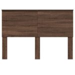 vidaXL Zadné čelo s čelnou doskou Hnedý dub 200 cm Kompozitné drevo – Obrázok 4