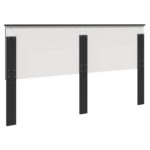 vidaXL Zadné čelo s čelnou doskou Čierny dub 180 cm Kompozitné drevo – Obrázok 6