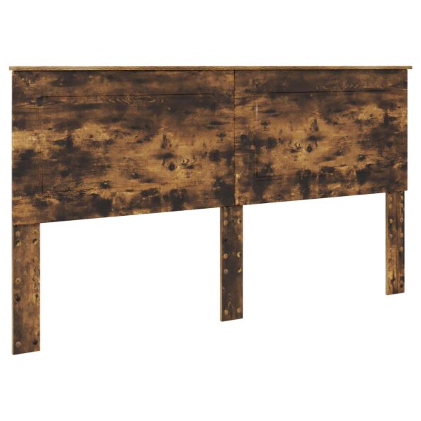 vidaXL Zadné čelo s čelnou doskou Dymová dub 180 cm Kompozitné drevo – Obrázok 2