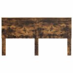 vidaXL Zadné čelo s čelnou doskou Dymová dub 180 cm Kompozitné drevo – Obrázok 4