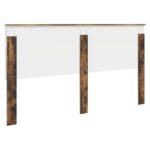 vidaXL Zadné čelo s čelnou doskou Dymová dub 180 cm Kompozitné drevo – Obrázok 6