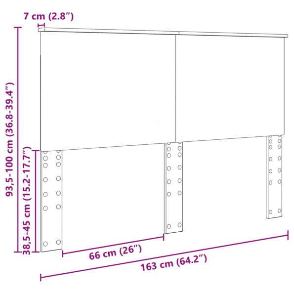 vidaXL Zadné čelo Betónovo Sivá 100 cm Konštruované drevo – Obrázok 10