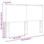 vidaXL Zadné čelo Remeselný dub 160 cm Kompozitné drevo – Obrázok 10