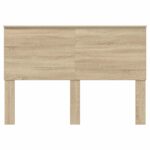 vidaXL Zadné čelo s čelnou doskou Sonoma dub 150 cm Kompozitné drevo – Obrázok 4