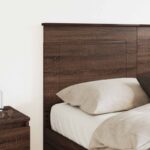 vidaXL Zadné čelo s čelnou doskou Hnedý dub 150 cm Kompozitné drevo – Obrázok 3