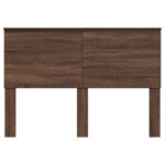 vidaXL Zadné čelo s čelnou doskou Hnedý dub 150 cm Kompozitné drevo – Obrázok 4