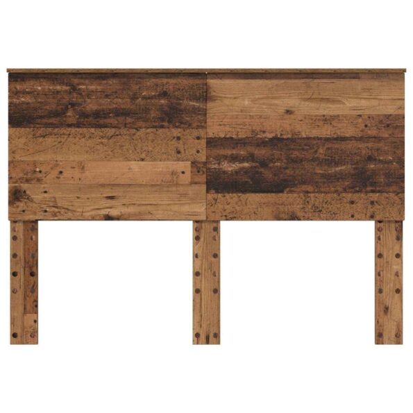 vidaXL Zadné čelo s čelnou doskou Staré drevo 150 cm Kompozitné drevo – Obrázok 4