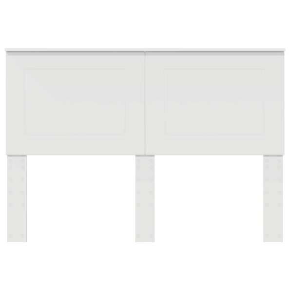 vidaXL Zadné čelo s čelnou doskou Biela 140 cm Kompozitné drevo – Obrázok 4
