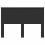 vidaXL Zadné čelo s čelnou doskou Čierny dub 140 cm Kompozitné drevo – Obrázok 4