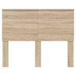 vidaXL Zadné čelo s čelnou doskou Sonoma dub 120 cm Kompozitné drevo – Obrázok 4