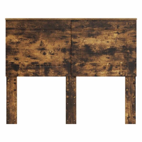 vidaXL Zadné čelo s čelnou doskou Dymová dub 120 cm Kompozitné drevo – Obrázok 4