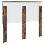 vidaXL Zadné čelo s čelnou doskou Dymová dub 120 cm Kompozitné drevo – Obrázok 6