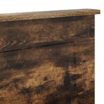 vidaXL Zadné čelo s čelnou doskou Dymová dub 120 cm Kompozitné drevo – Obrázok 7