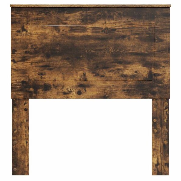 vidaXL Zadné čelo s čelnou doskou Dymová dub 90 cm Kompozitné drevo – Obrázok 4