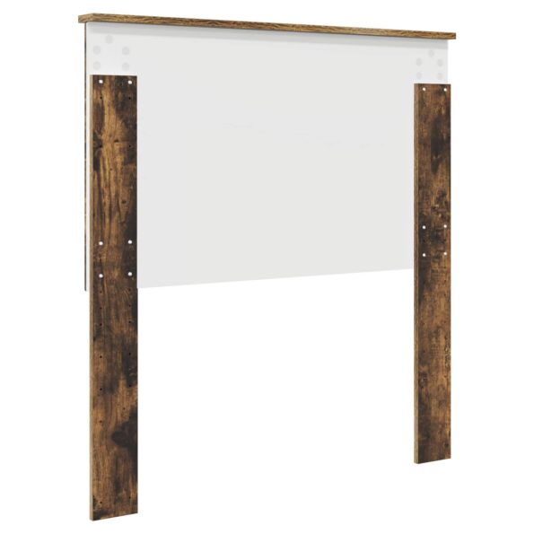 vidaXL Zadné čelo s čelnou doskou Dymová dub 90 cm Kompozitné drevo – Obrázok 6