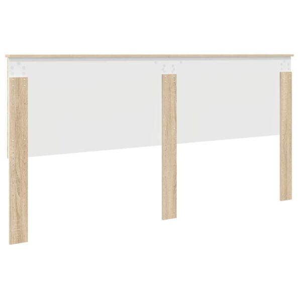 vidaXL Zadné čelo s čelnou doskou Sonoma dub 200 cm Kompozitné drevo – Obrázok 6