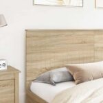 vidaXL Zadné čelo s čelnou doskou Sonoma dub 180 cm Kompozitné drevo – Obrázok 3