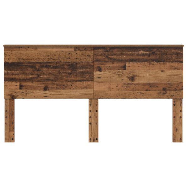 vidaXL Zadné čelo s čelnou doskou Staré drevo 180 cm Kompozitné drevo – Obrázok 4
