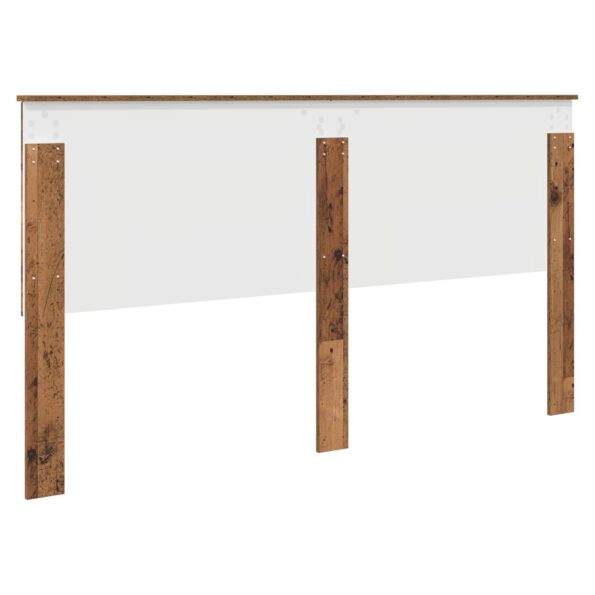 vidaXL Zadné čelo s čelnou doskou Staré drevo 180 cm Kompozitné drevo – Obrázok 6