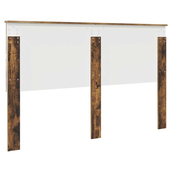 vidaXL Zadné čelo s čelnou doskou Dymová dub 160 cm Kompozitné drevo – Obrázok 6