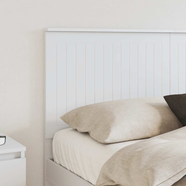 vidaXL Zadné čelo s čelnou doskou Biela 150 cm Kompozitné drevo – Obrázok 3