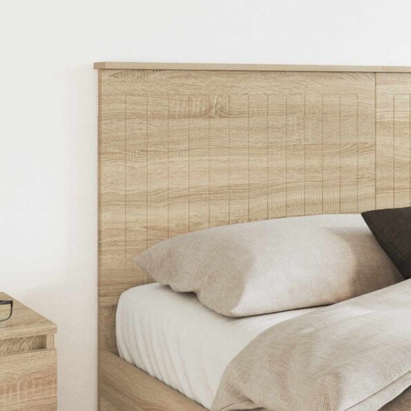 vidaXL Zadné čelo s čelnou doskou Sonoma dub 150 cm Kompozitné drevo – Obrázok 3