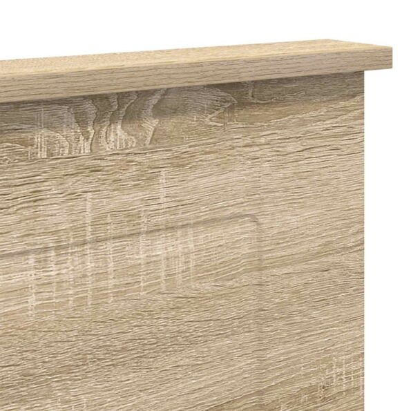 vidaXL Zadné čelo s čelnou doskou Sonoma dub 150 cm Kompozitné drevo – Obrázok 7