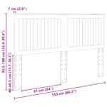 vidaXL Zadné čelo s čelnou doskou Dymová dub 150 cm Kompozitné drevo – Obrázok 10