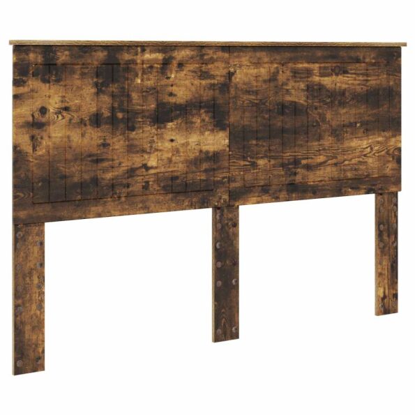 vidaXL Zadné čelo s čelnou doskou Dymová dub 150 cm Kompozitné drevo – Obrázok 2