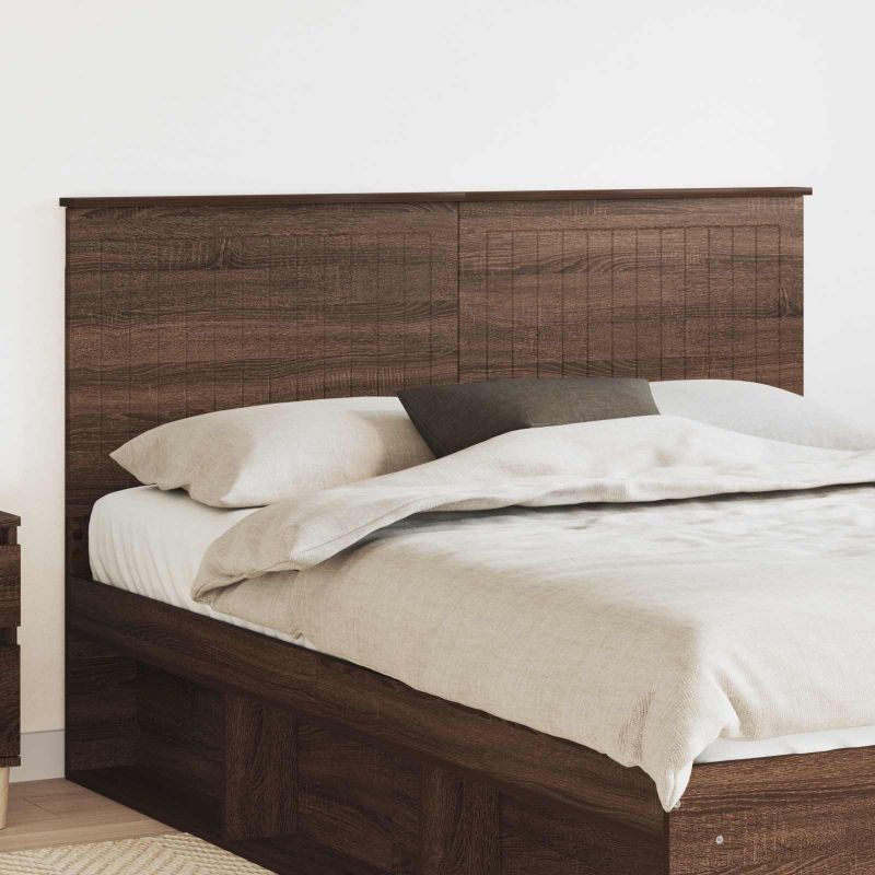 887755_1.jpg vidaXL Zadné čelo s čelnou doskou Hnedý dub 150 cm Kompozitné drevo – Obrázok 1