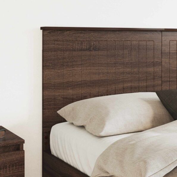vidaXL Zadné čelo s čelnou doskou Hnedý dub 150 cm Kompozitné drevo – Obrázok 3