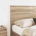 vidaXL Zadné čelo s čelnou doskou Sonoma dub 140 cm Kompozitné drevo – Obrázok 3
