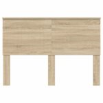 vidaXL Zadné čelo s čelnou doskou Sonoma dub 140 cm Kompozitné drevo – Obrázok 4