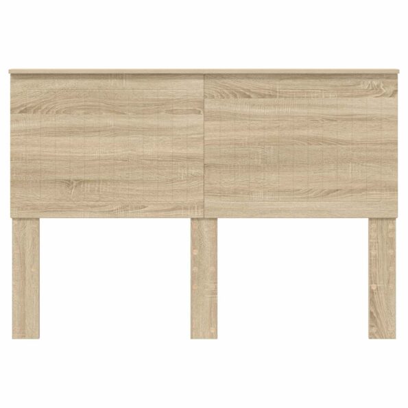vidaXL Zadné čelo s čelnou doskou Sonoma dub 140 cm Kompozitné drevo – Obrázok 4