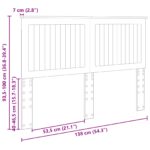 vidaXL Zadné čelo s čelnou doskou Sonoma dub 135 cm Kompozitné drevo – Obrázok 10
