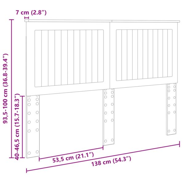 vidaXL Zadné čelo Remeselný dub 135 cm Kompozitné drevo – Obrázok 10