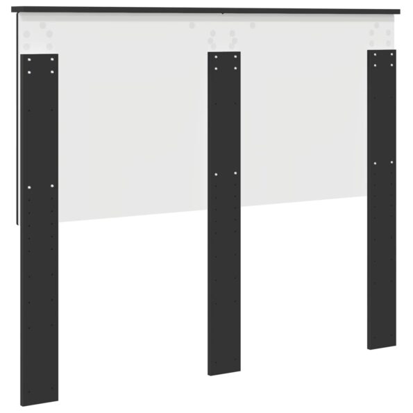 vidaXL Zadné čelo s čelnou doskou Čierny dub 120 cm Kompozitné drevo – Obrázok 6