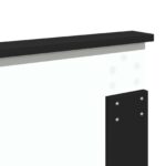 vidaXL Zadné čelo s čelnou doskou Čierny dub 120 cm Kompozitné drevo – Obrázok 8