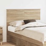 vidaXL Zadné čelo s čelnou doskou Sonoma dub 120 cm Kompozitné drevo