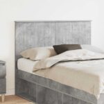 vidaXL Zadné čelo Betónová šedá 120 cm Kompozitné drevo